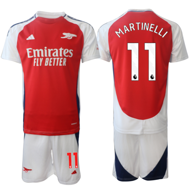 Men 2024-2025 Club Arsenal home Red 11 Soccer Jersey